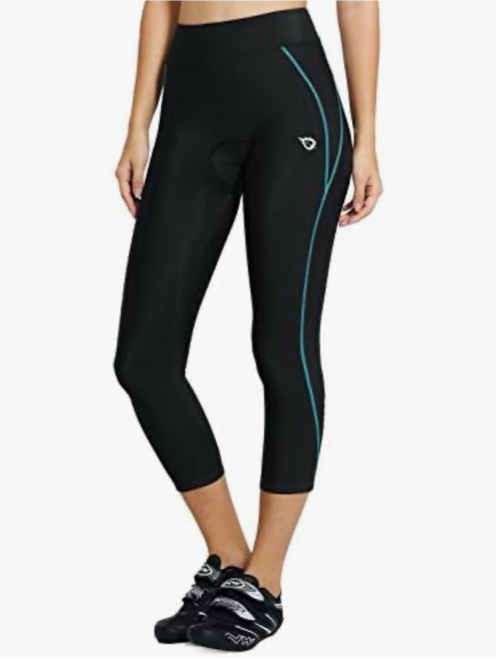 Baleaf Women's 3D padded 3/4 compression cycling tights S NWT